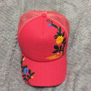 Embroidered trucker hat